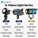 INBEX IL100S Profession Lampu Studio 100W Live kit Foto Fil Light LED Display Screen Softball.webp