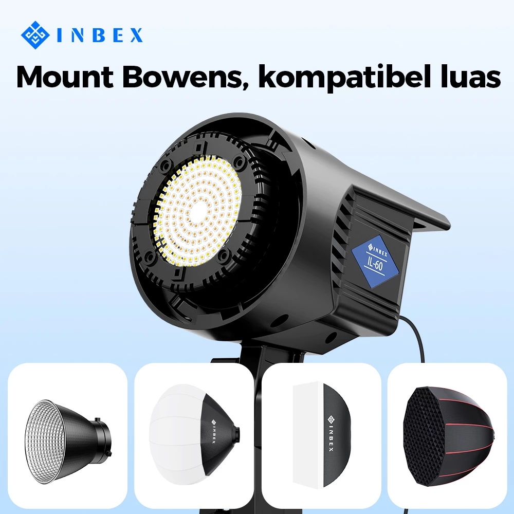 INBEX IL60 Lighting Studio 60W Kontent Kreator Video Lampu Studio 