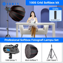INBEX IL100S Profession Lampu Studio 100W + Grid Softbox