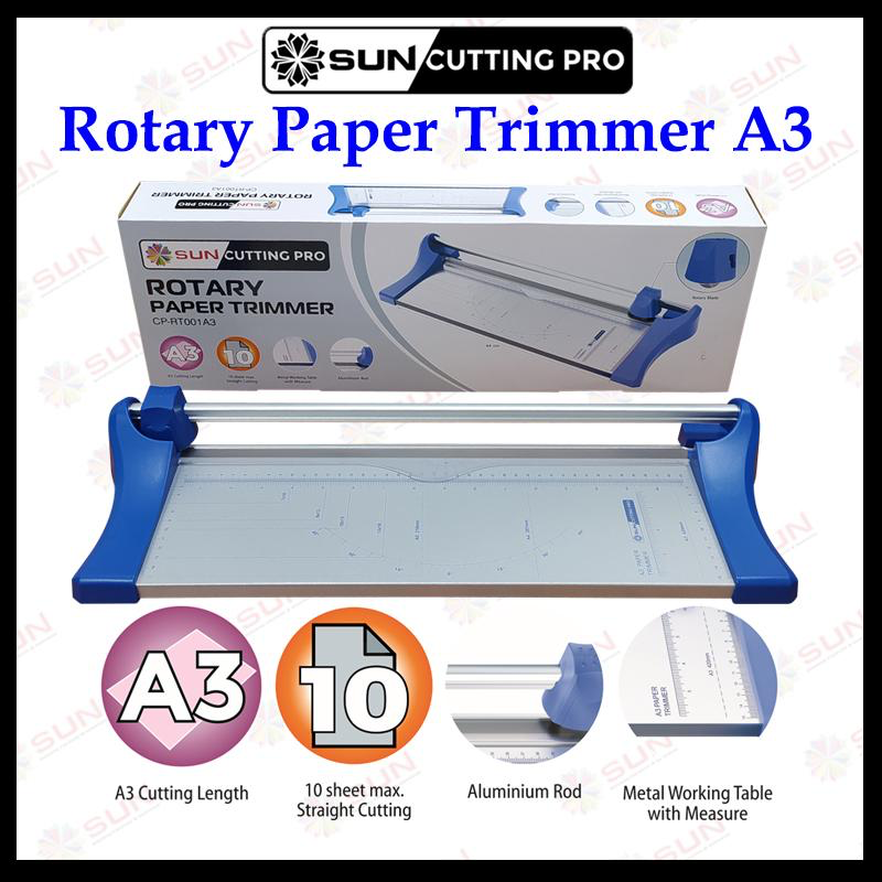 Alat Potong Kertas Rotary A3 / A2 Vertikal ( 440 mm ) - Rotary Paper Cutter Trimmer CP-RT001A3 bisa potong kertas ukuran A5, A4, A3, A2 Vertikal - Rotary Trimmer